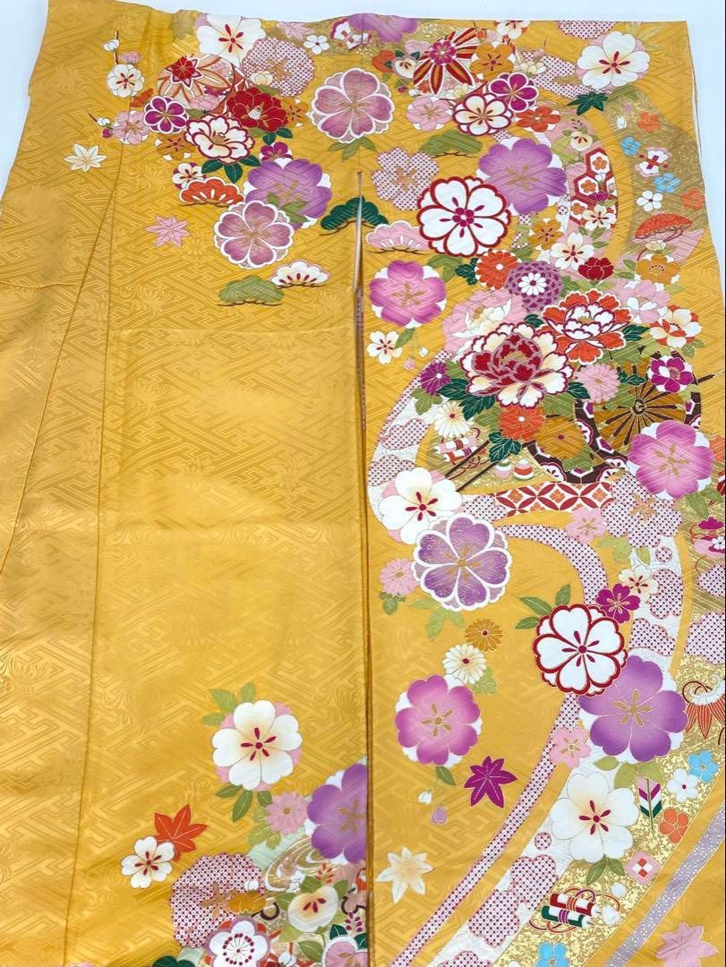 振袖 豪華 金駒 金彩 紋意匠 身丈172cm 撥水加工済 MO2692 - メルカリ