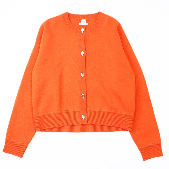 HERMES エルメスカーディガン36 オレンジ