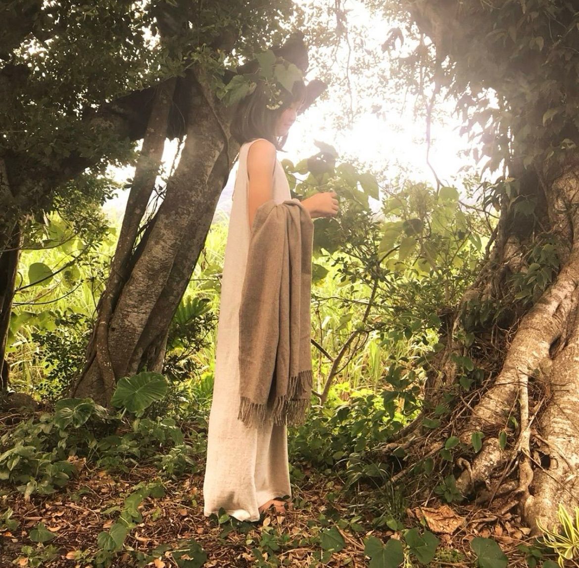 ヘンプ ロングワンピース 【生成り】【ナチュラル】【 シンプル - メルカリ 