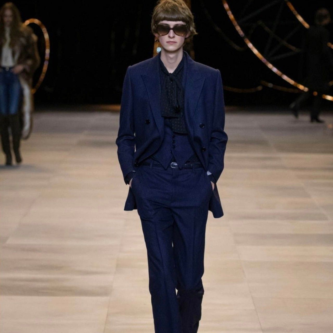 CELINE セリーヌ 20AW ストライプダブルブレステッドテーラード CELINE セリーヌ 20AW ストライプダブルブレステッドテーラード