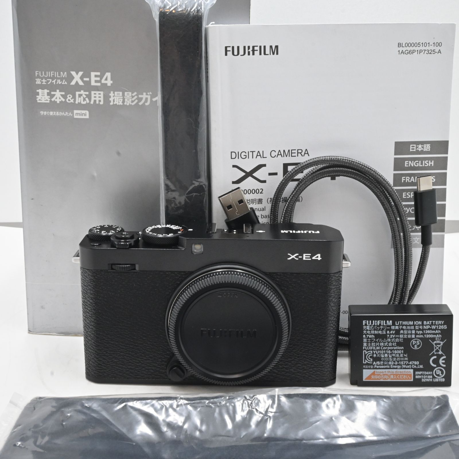 ショット数 3503 富士フイルム FUJIFILM ミラーレスデジタルカメラ X-E4 ボディ ブラック