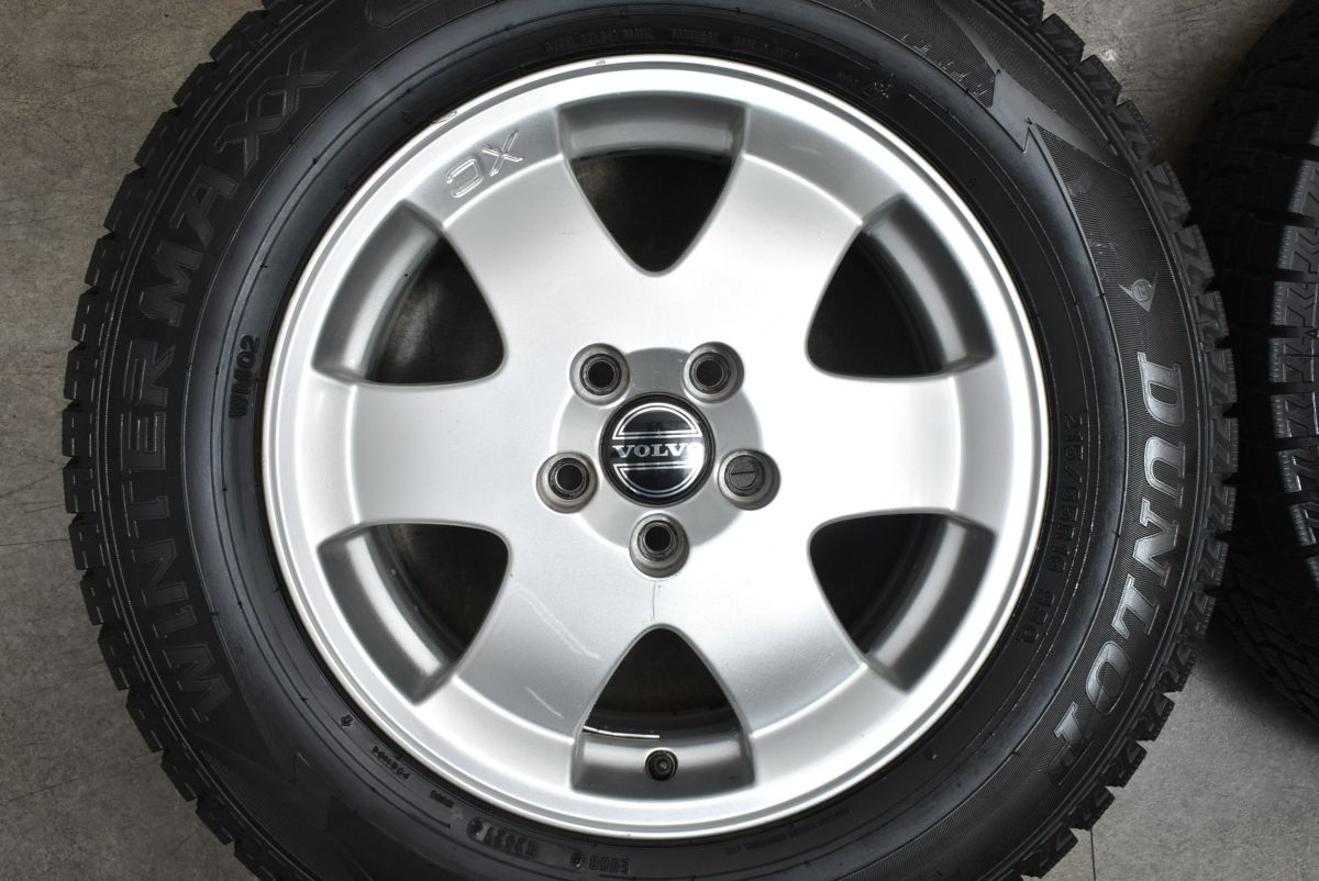 バリ溝】ボルボ XC70 純正 16in 7J +49 PCD108 ダンロップ