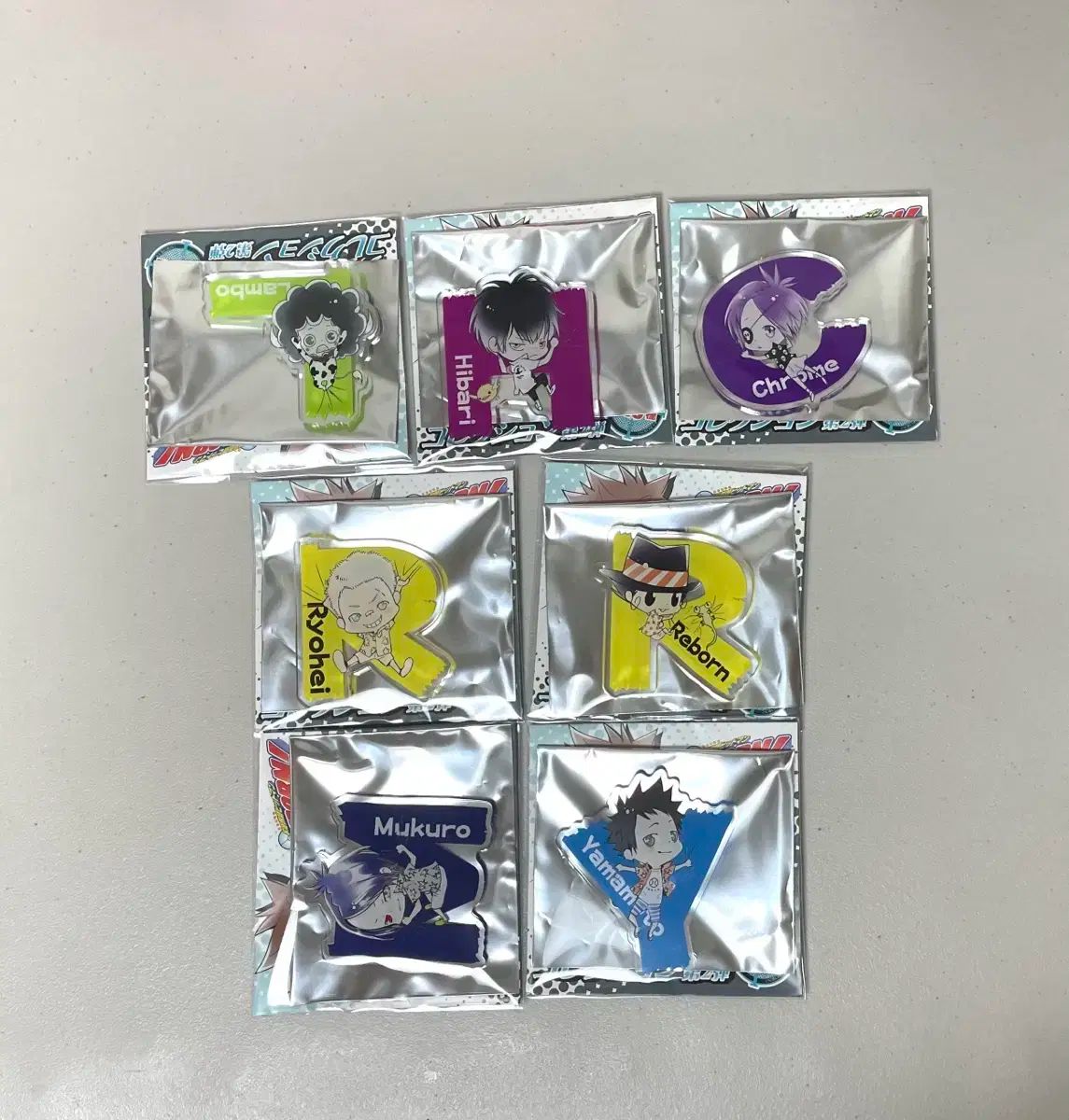 家庭教師ヒットマンREBORN! リボーン ジャンプショップ アクリルバッジ まとめ