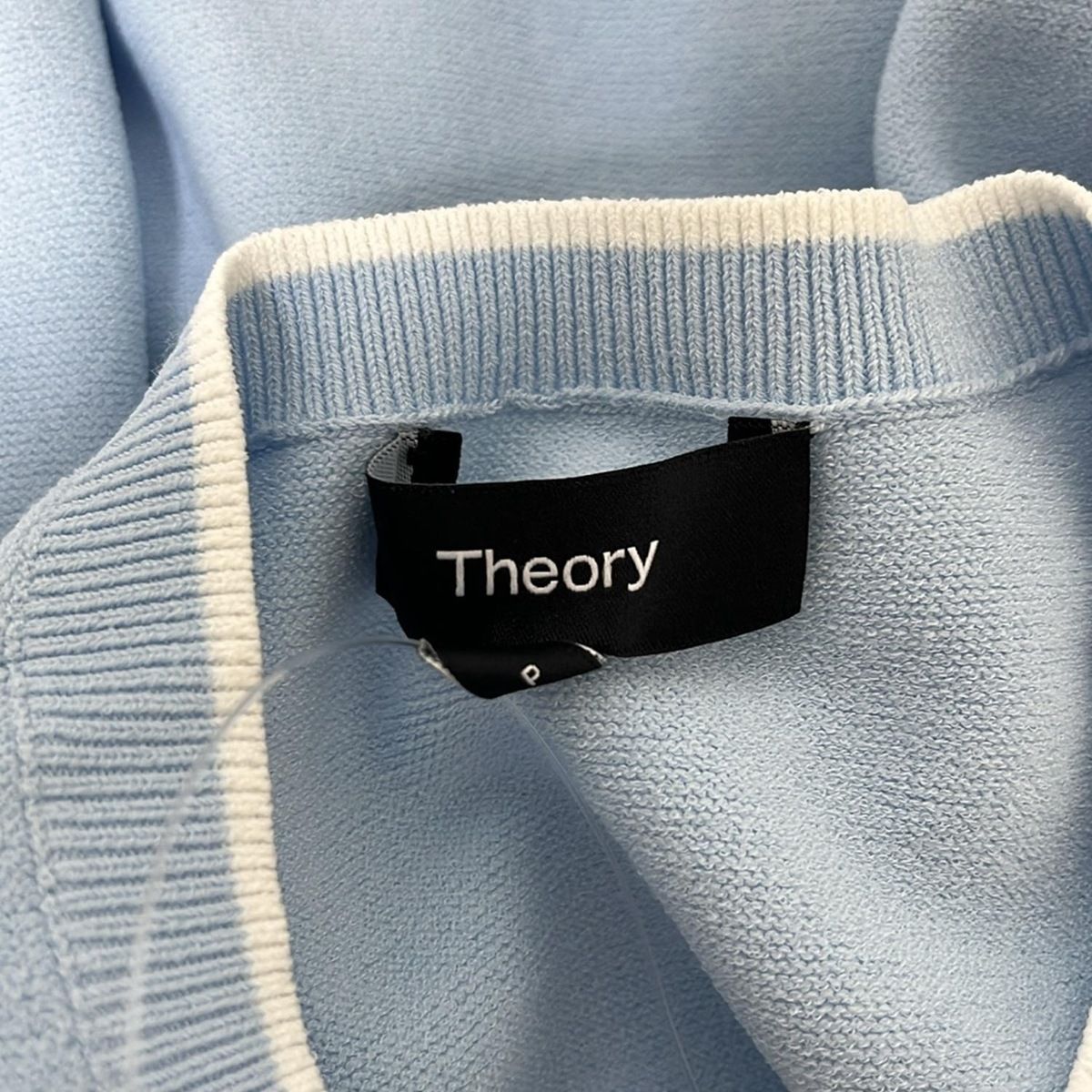 theory(セオリー) 半袖セーター サイズP M レディース - ライトブルー  
