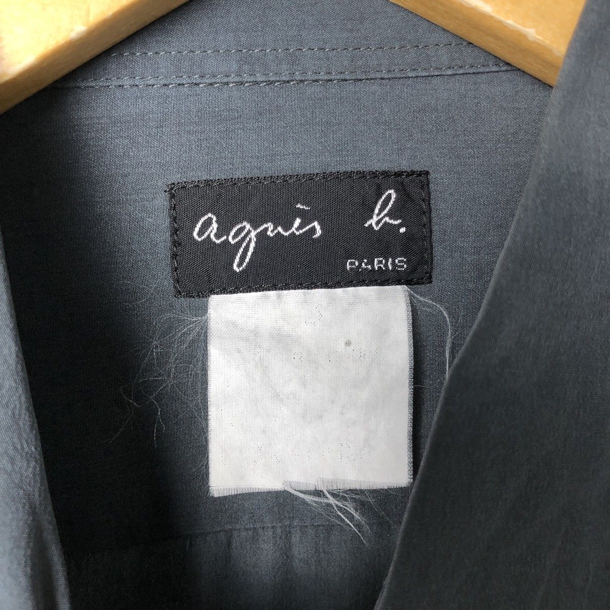 古着 アニエスベー agnes b. PARIS 長袖 ボックスシャツ レディースM相当/eaa580268
