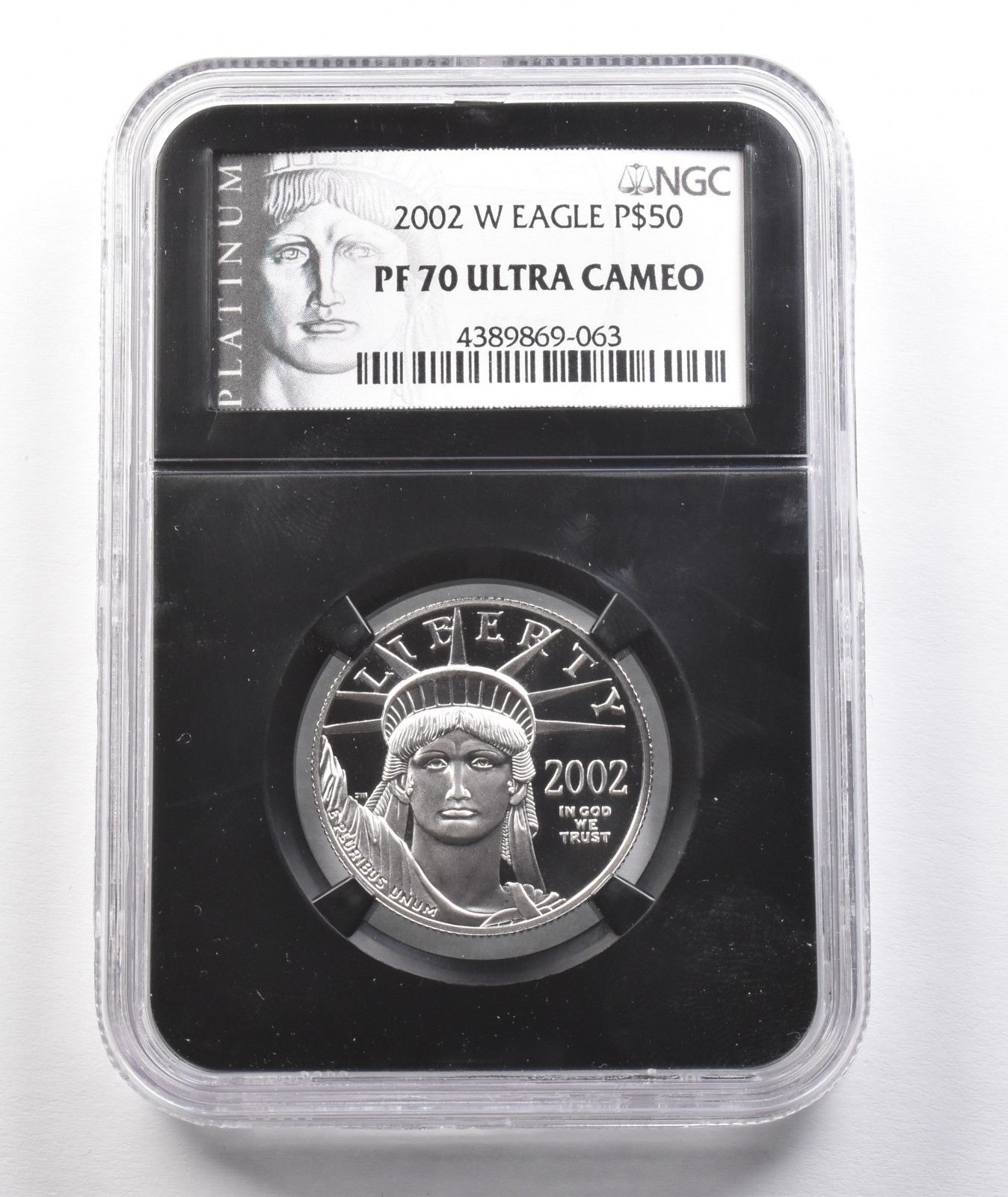 2002W 50ドル アメリカン プラチナ イーグル 1|2オンス 0.5オンス プラチナ PF70 UCAM NGC