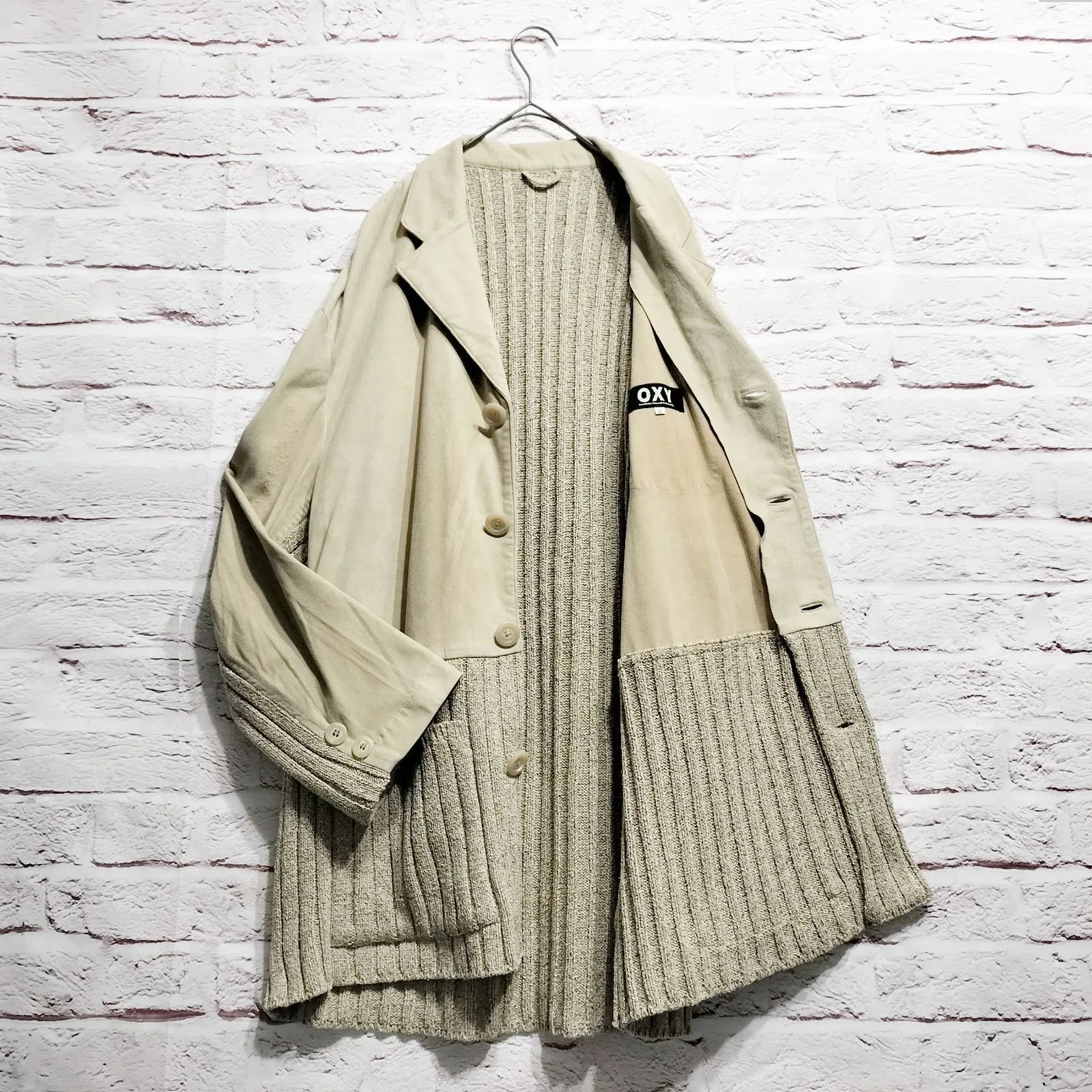 シルク×山羊革】ライカ OXY 極上異素材ドッキング テーラード 