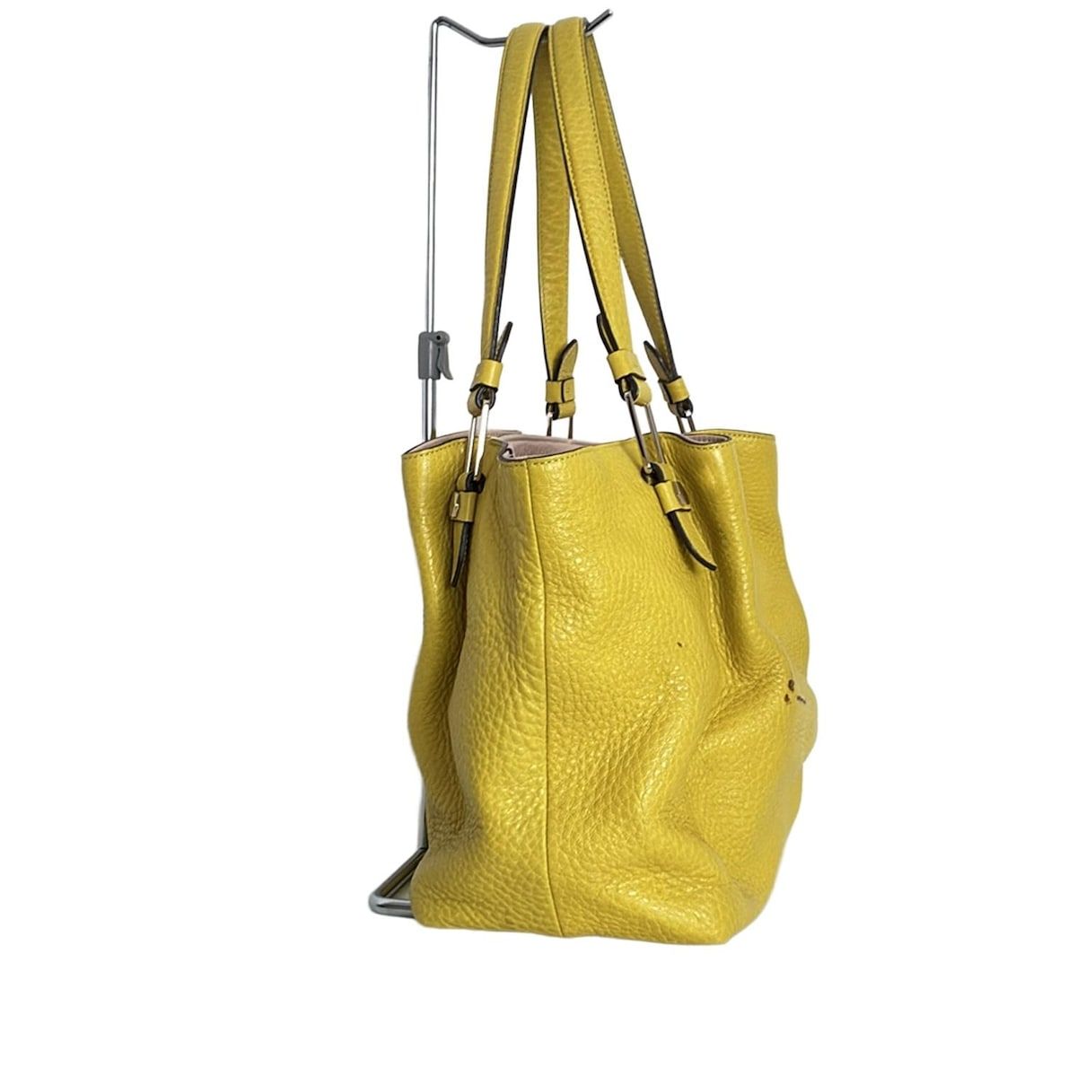 TOD'S トッズ 本革 ショルダーバッグ 綺麗なイエロー Woman イエロー レザー バッグ マイクロ XBWAPAEL000QRIPZ3L12