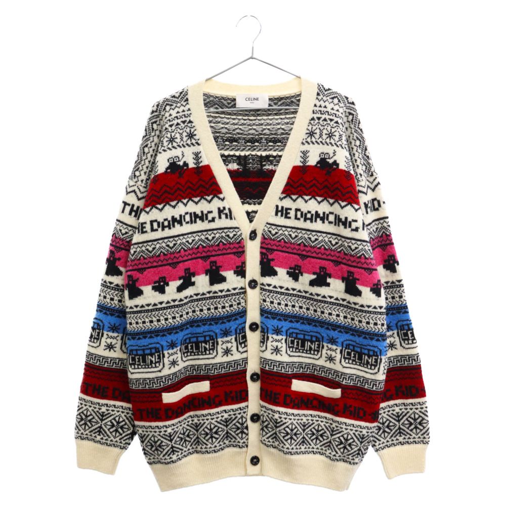 CELINE (セリーヌ) 21SS THE DANCING KID 総柄 ニットカーディガン  