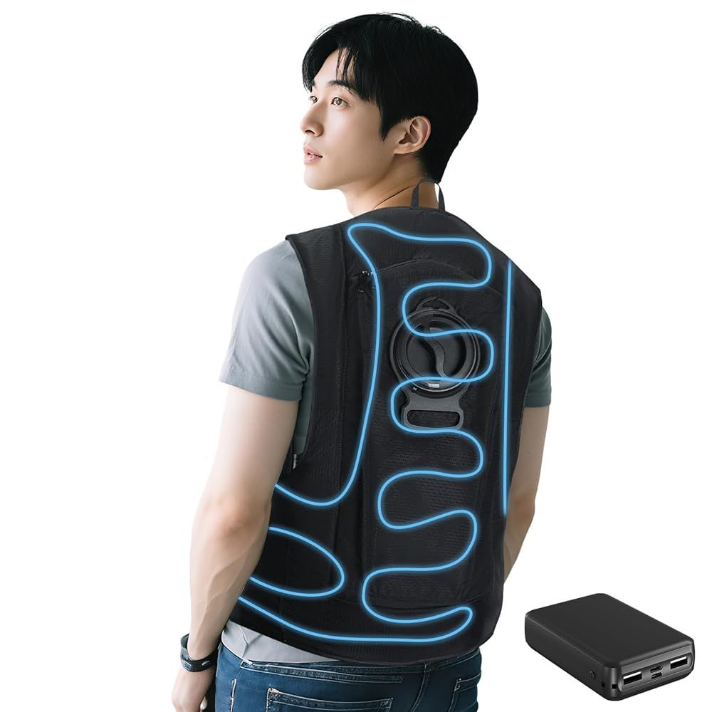 冷水服 【-20℃冷却效果・36時間運轉】 冷水ベスト 298cm² 冷却面