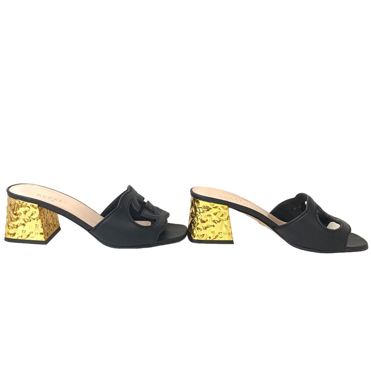 GUCCI グッチ インターロッキングG ウィメンズ スライドサンダル black 