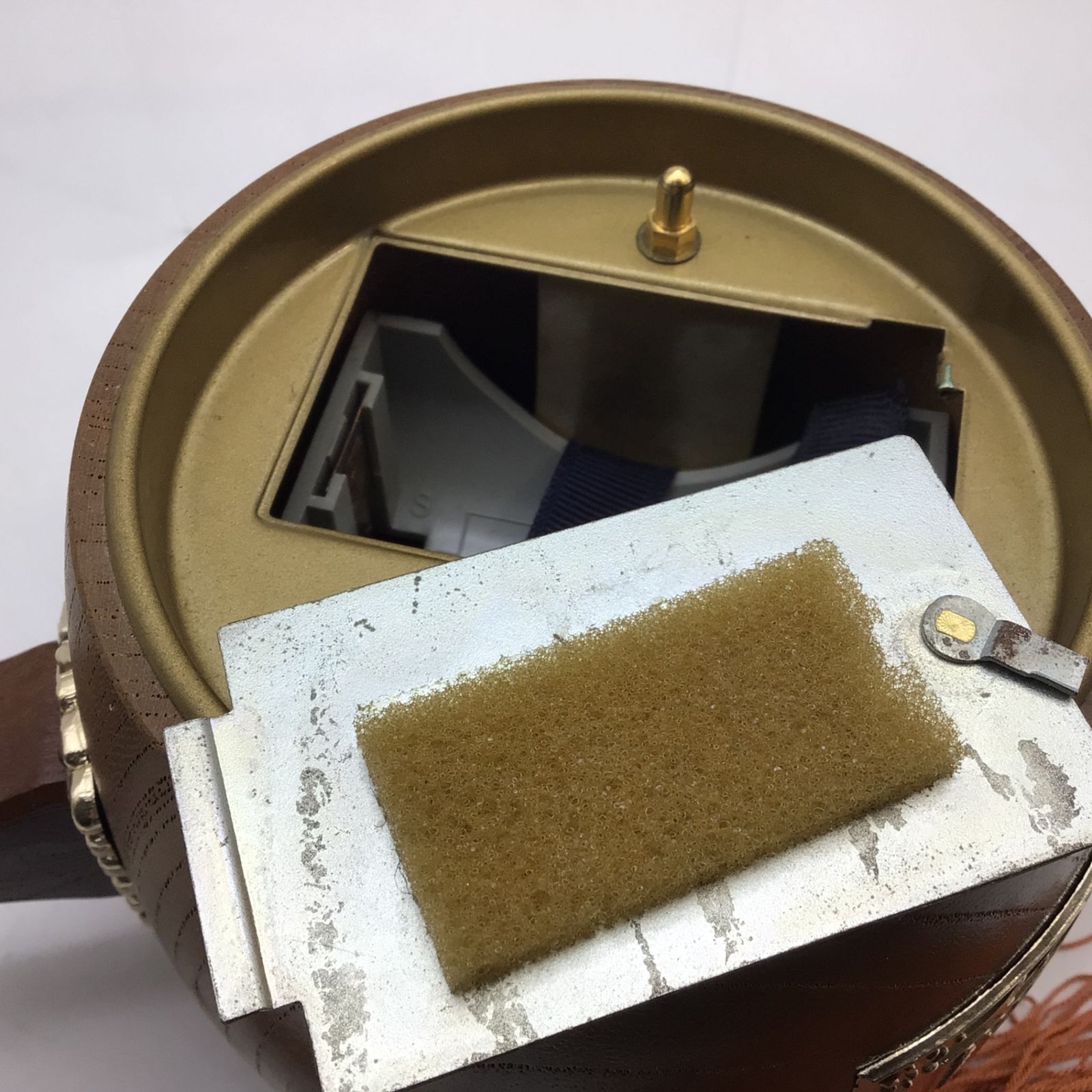3470 【稼動品】 TOYO/東洋時計 木製 打出の小槌 置き時計 fukuguchi