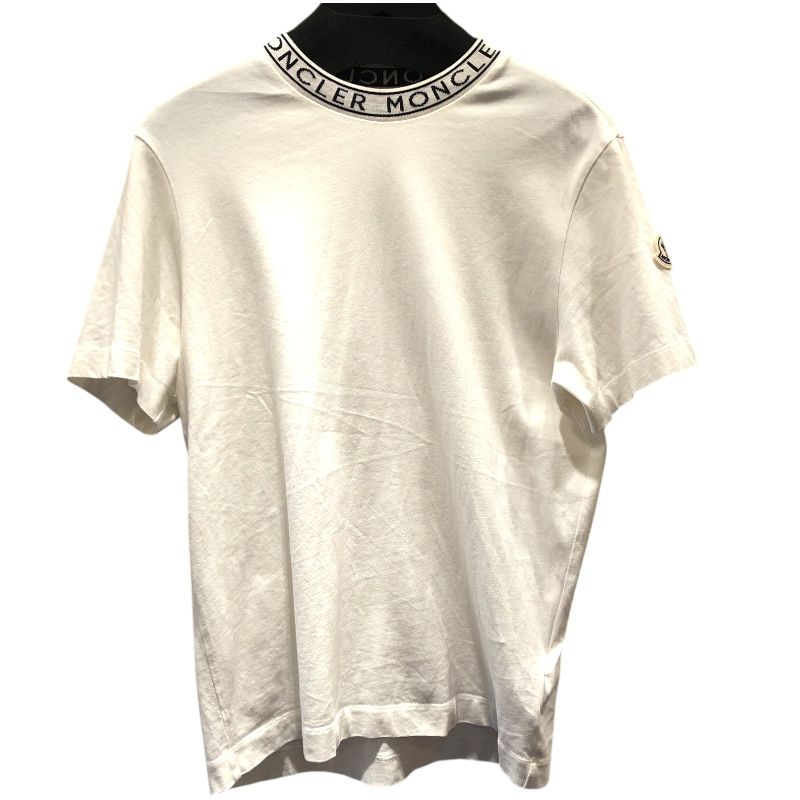モンクレール MONCLER ロゴワッペンTシャツ ホワイト コットン