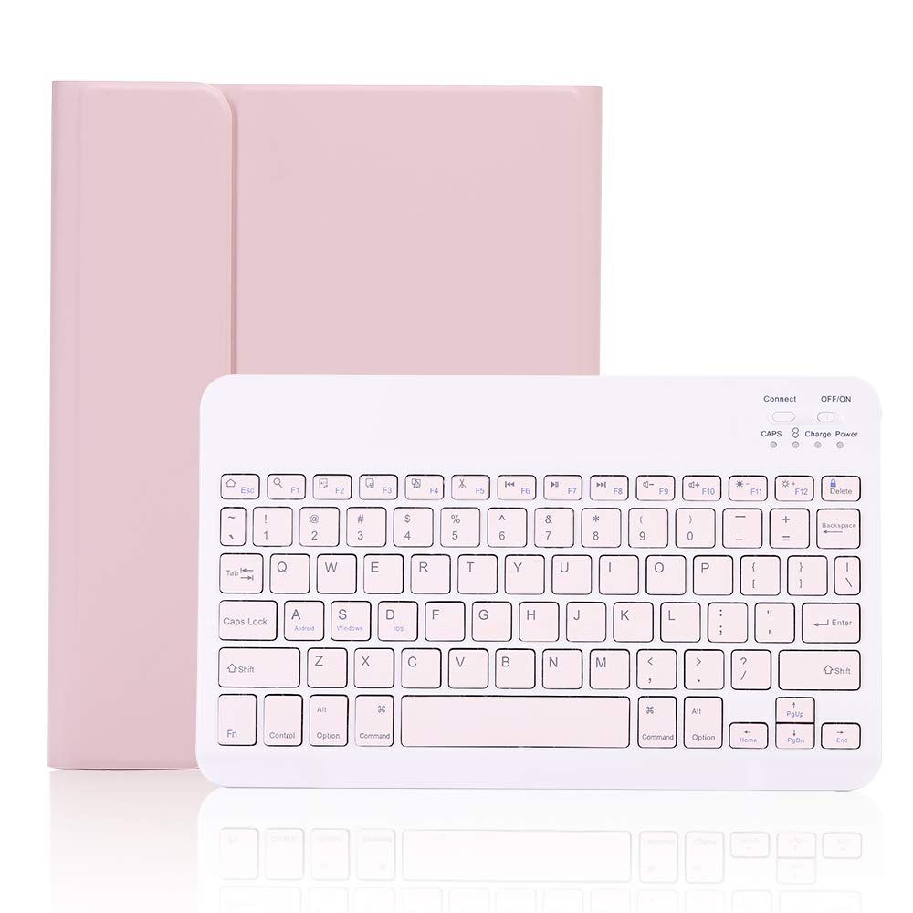 iPad 9.7キーボードケース 手帳型 iPad6/ iPad5/ iPad Pro9.7/ iPad Air2/ iPad Air通用Bluetoothキーボードカバー 分離式 Apple Pencil収納 スタンド機能 薄型 全面保護 お洒落