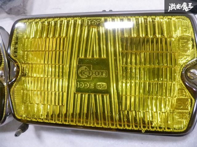 当時物】シビエ 35 CIBIE 角型 フォグランプ イエローレンズ 箱