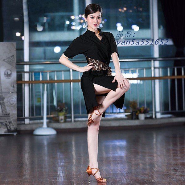 社交ダンス ドレス エレワンピース 舞台 演出 ショーダンス フラメンコ タンゴ ワルツ ルンバ ラテン 社交ダンス衣装 yan5a551652