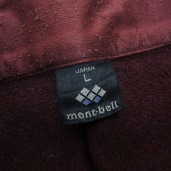 G■モンベル/montbell クリマプラス/フリースジャケット【L】ボルドー/men's/118【中古】■