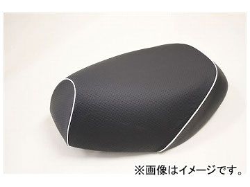 2輪 グロンドマン 国産シートカバー エンボス（黒）/白