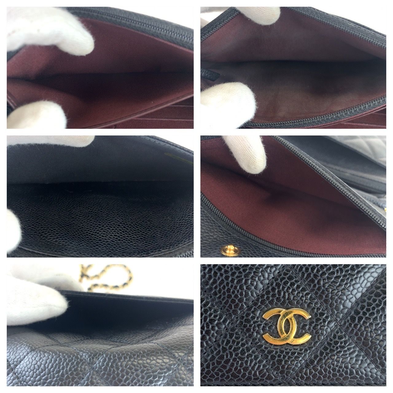 極上美品⭐️CHANEL シャネル キャビンスキン ココマーク 財布 ブラック CHANEL 長財布 キャビアスキン ココマーク ブラック｜Yahoo