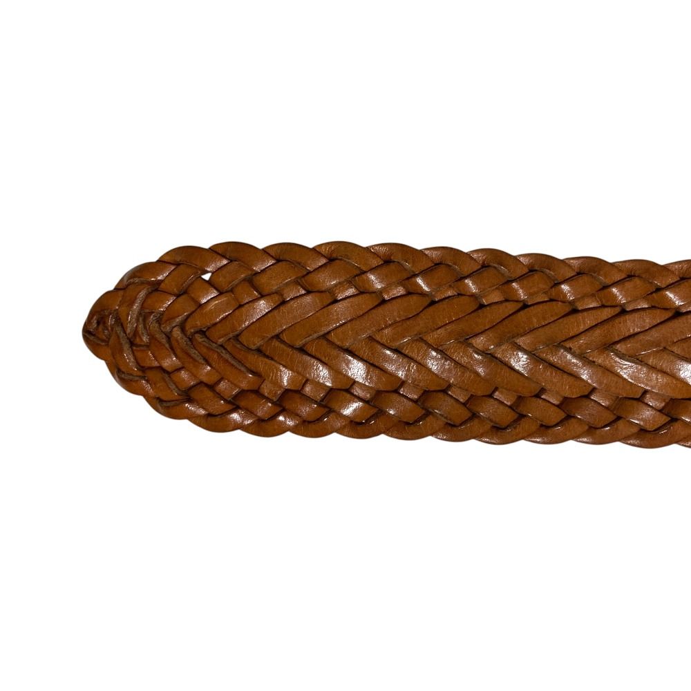 ラルフローレン RALPH LAUREN ブラウンレザーメッシュ 編込み ベルト POLO RALPH LAUREN ラルフローレン Braided Leather Belt
