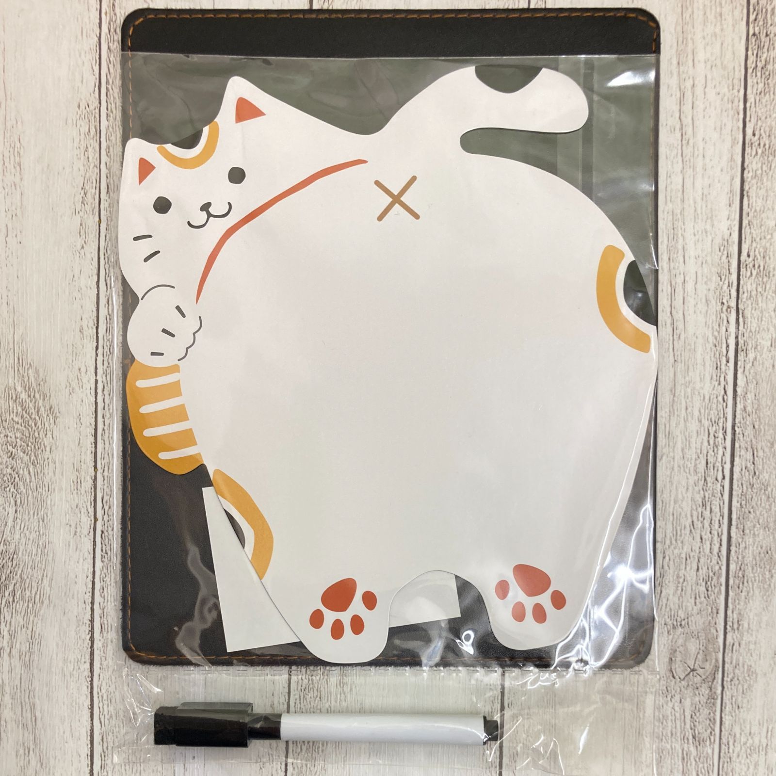 ホワイトボード マグネットメモ おしり まねきねこ ☆ 招き猫