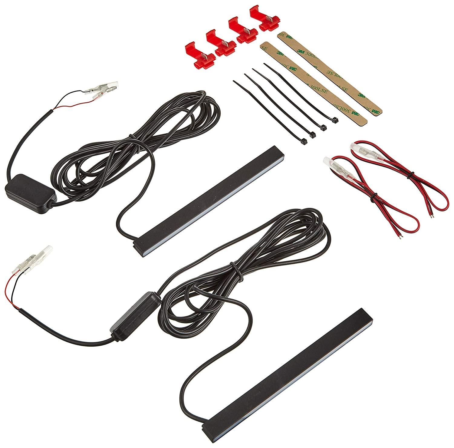 【新品・4営業日で発送】Valenti (ヴァレンティ) 汎用 LEDデイタイムランプ スーパースリム ロングタイプ ホワイトレンズ／ブルー発光 DTL-29CB