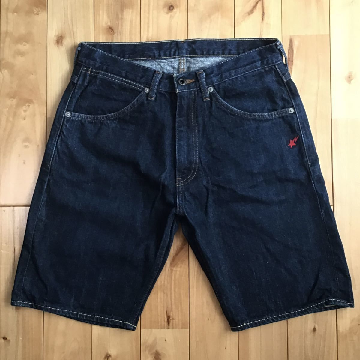 BAPE デニム ハーフパンツ ショートパンツ Sサイズ
