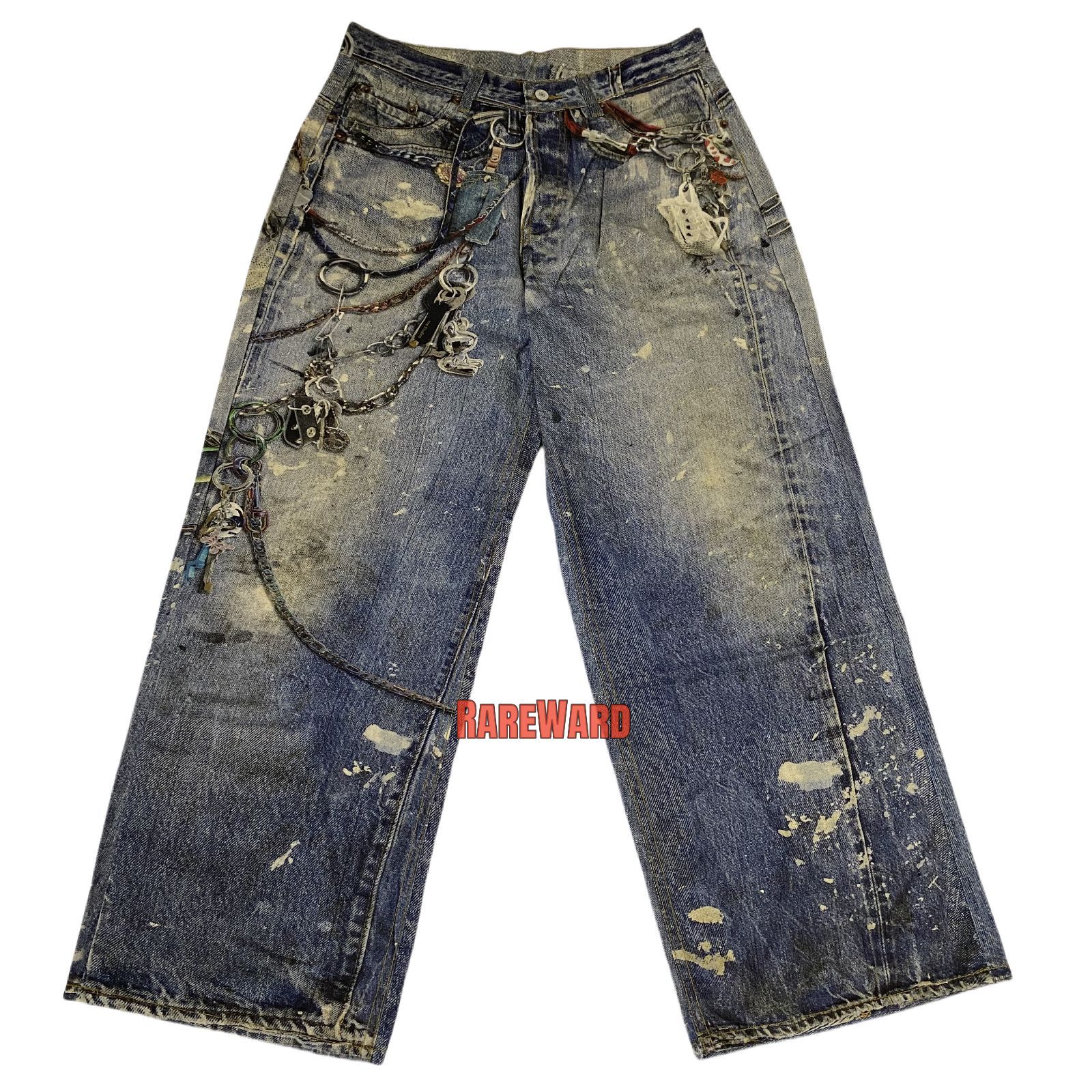 Acne Studios LOOSE FIT TROUSERS 1981M ルーズフィットトラウザーズパンツ デニムプリント アクネストゥディオズ