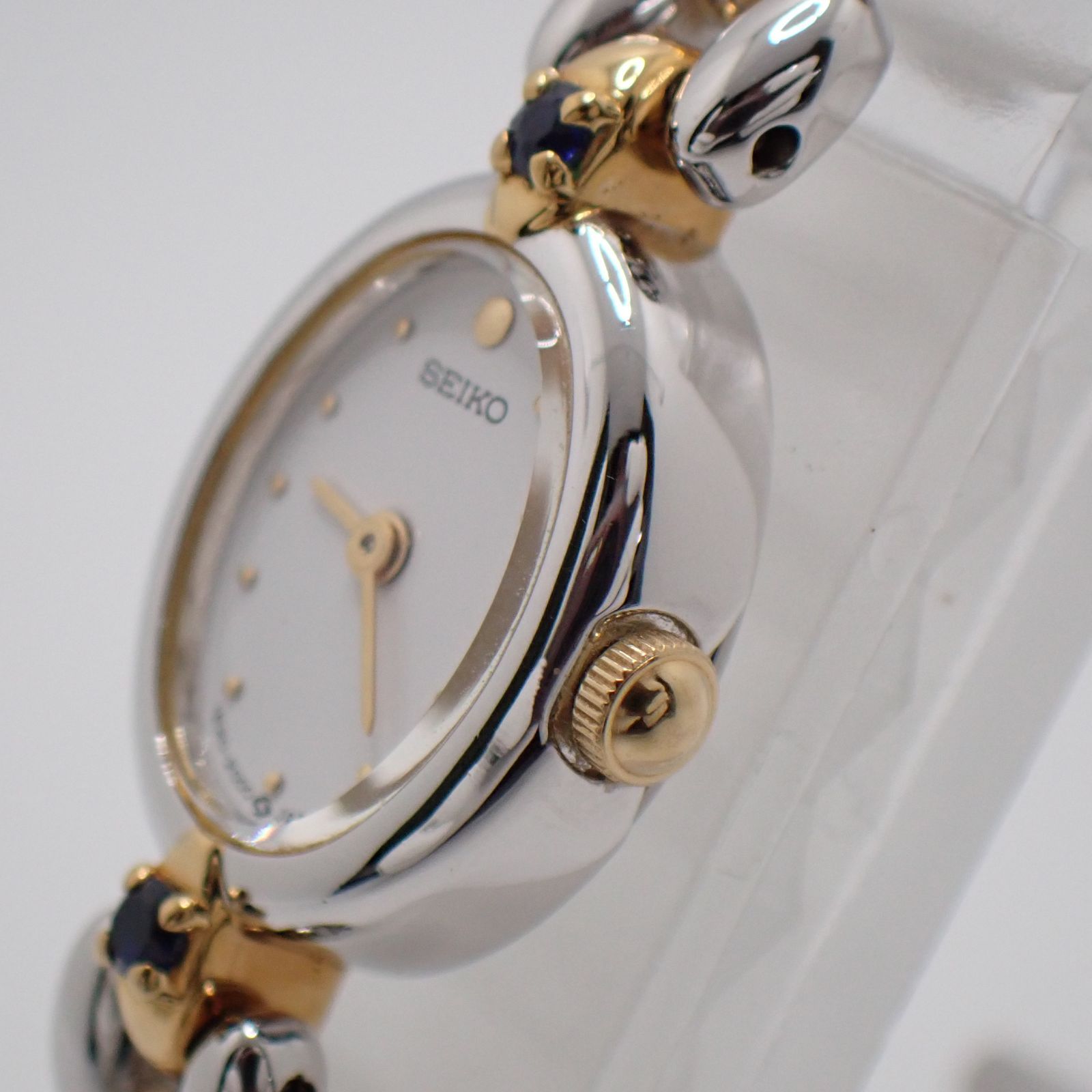 送料無料 SEIKO セイコー 1E20-6160 腕時計 ゴールド×シルバー 16mm