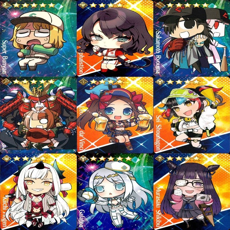 fate グレイルリーグ FGO fate グレイルリーグ 野球 カード まとめ d961 o10-1 - メルカリ