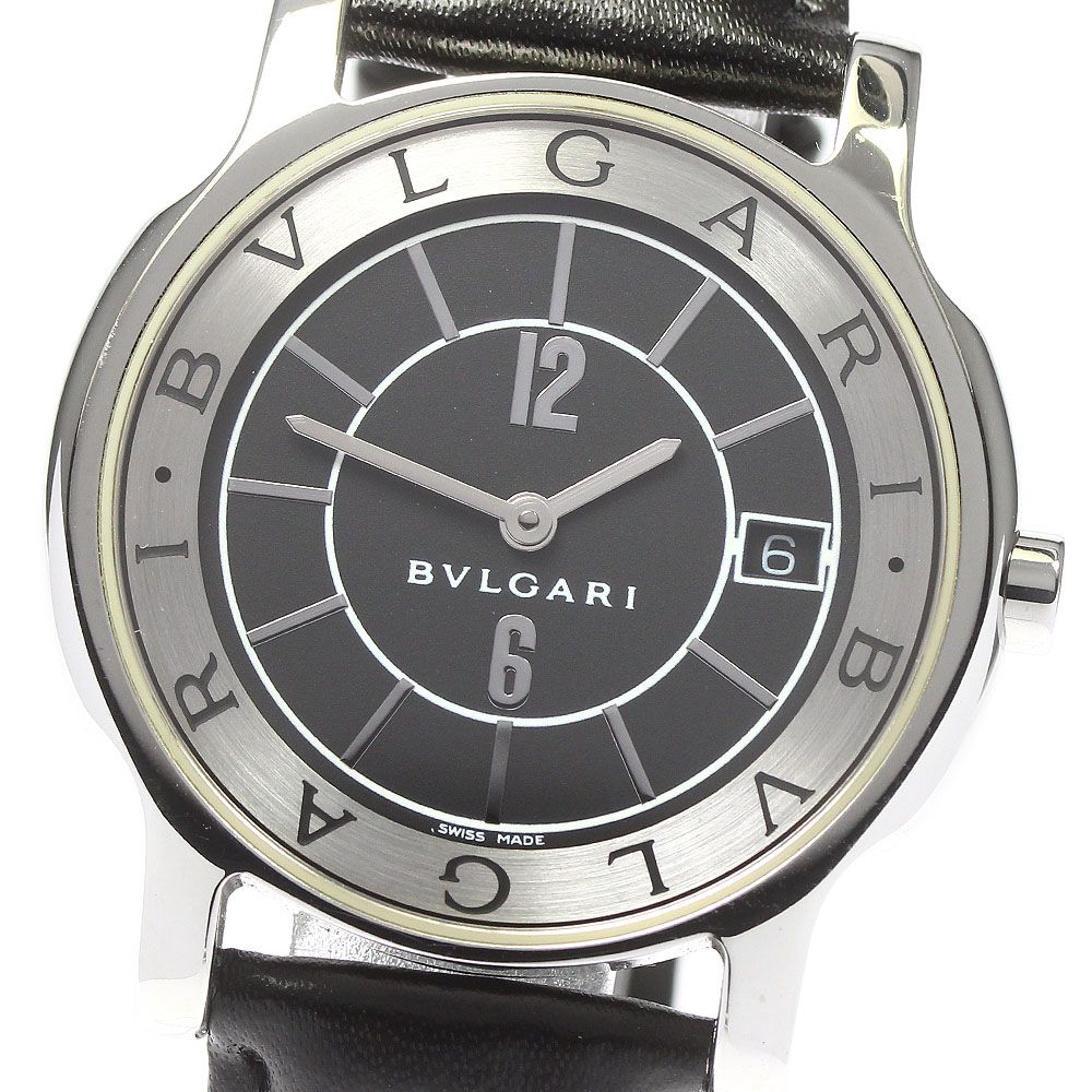 ブルガリ BVLGARI ST35S ソロテンポ デイト クォーツ メンズ良品_ 