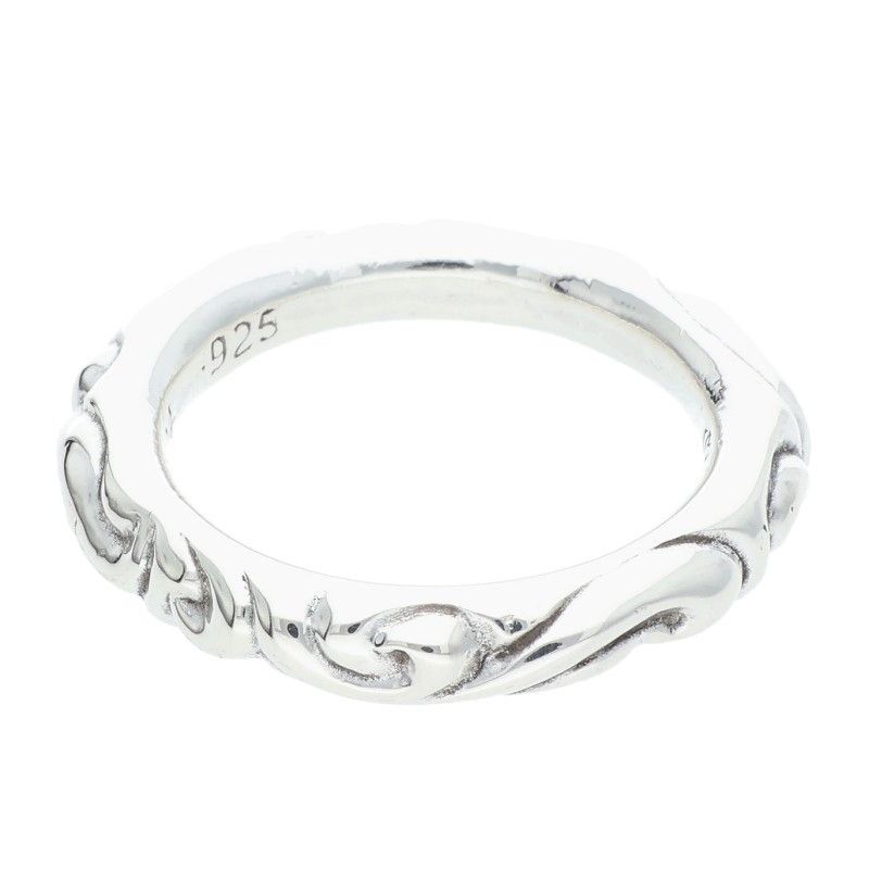 クロムハーツ SCRL BAND スクロールバンド シルバーリング メンズ 23.5号 WWW_SHINETEETH_COM
