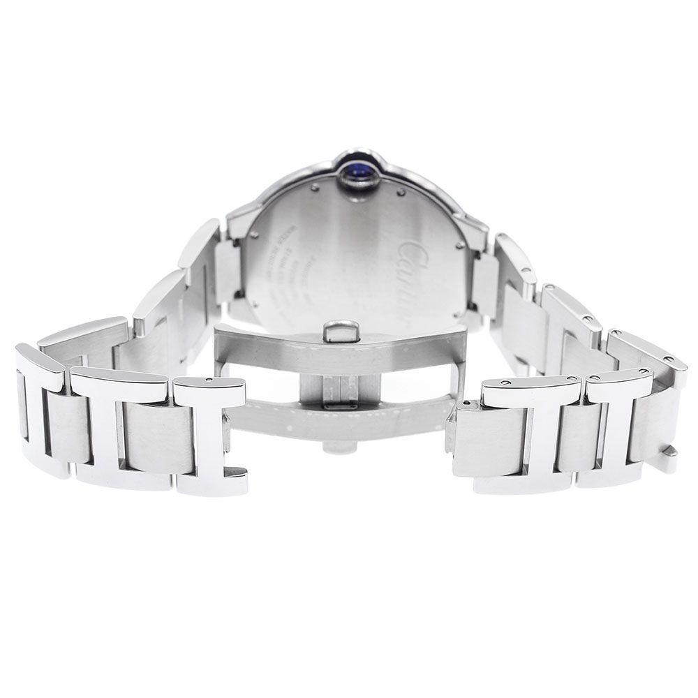 CARTIER カルティエW69012Z4バロンブルーLMデイト自動巻き メンズ W69012Z4 シルバー Cartier（カルティエ）バロンブルー LM 中古