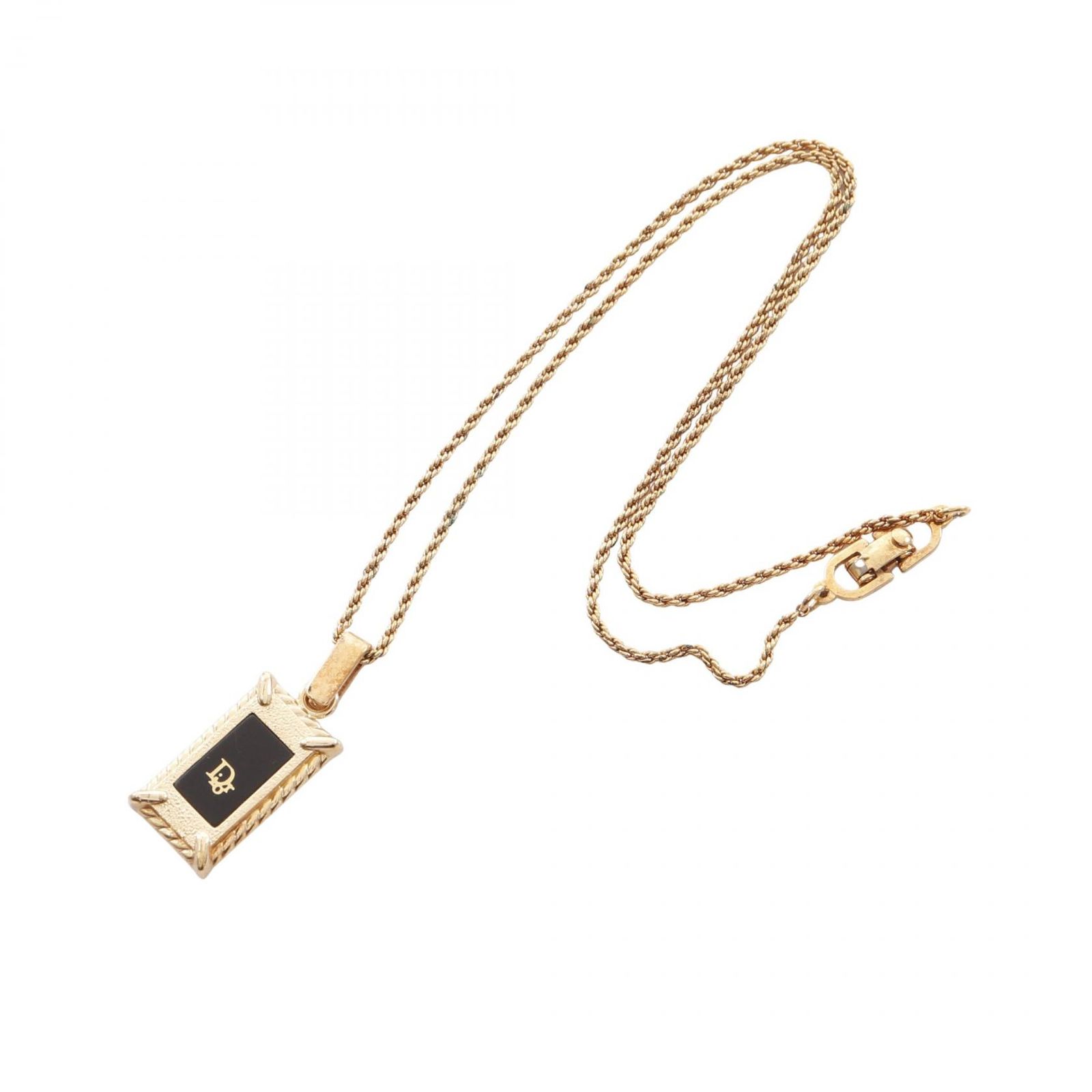 ディオール ゴールドプレート ロゴ ネックレス Christian Dior クリスチャンディオール ネックレス Diorロゴ