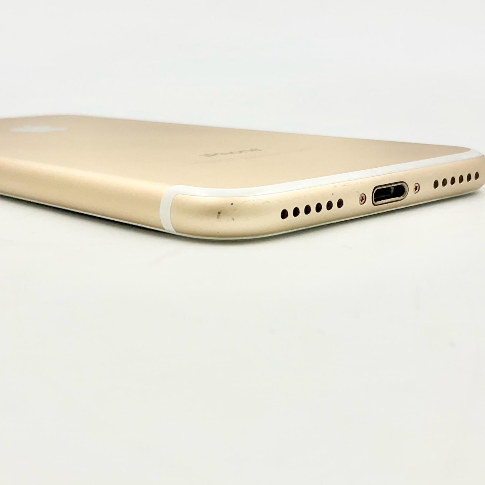 スマートフォン・携帯電話 iPhone 7 128GB ゴールド au 白ロム 動作