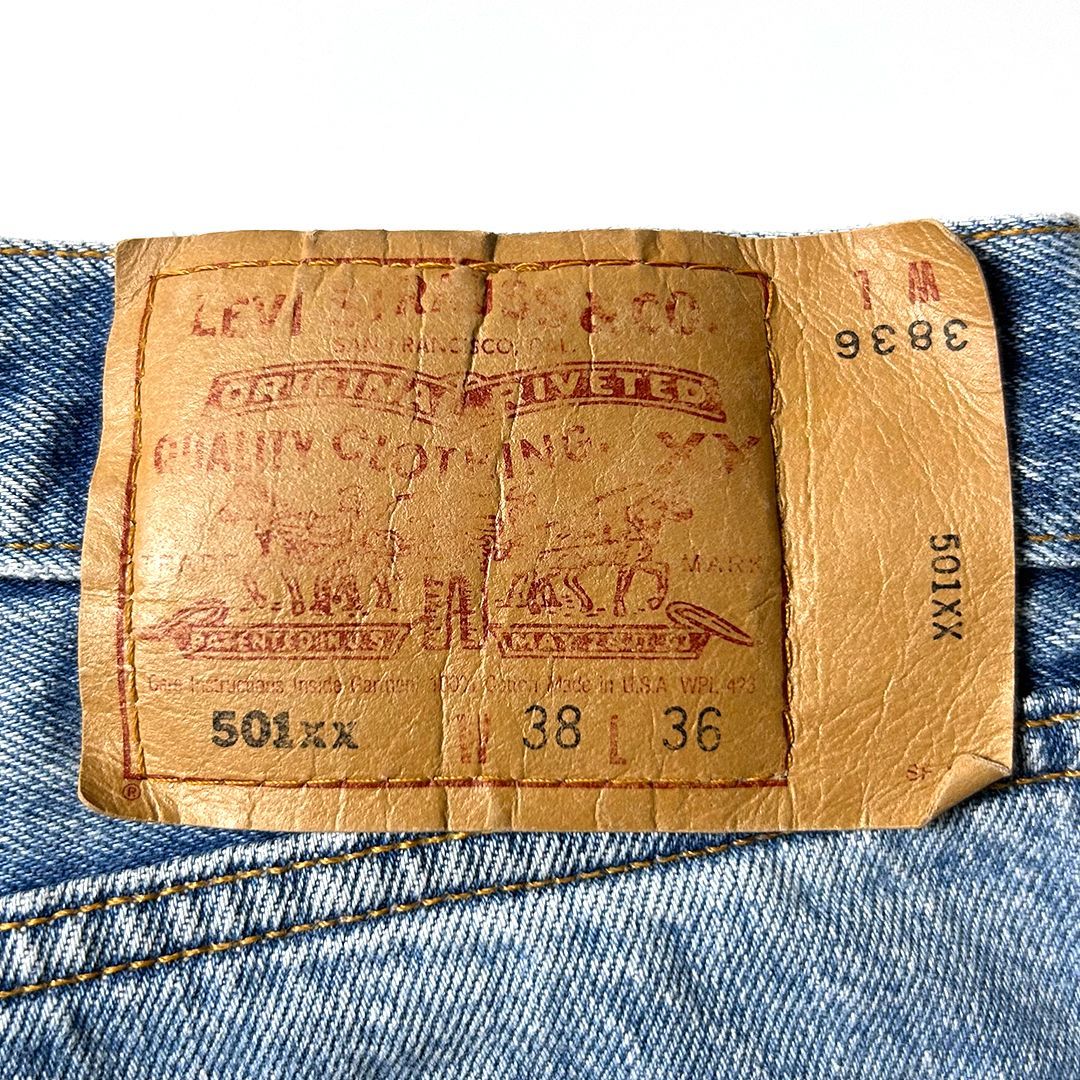 【W35 L33】90s USA製 levi's リーバイス 501xx Levi's 501xx デニムパンツ USA製 W38 L36（実寸W35 L33）90s