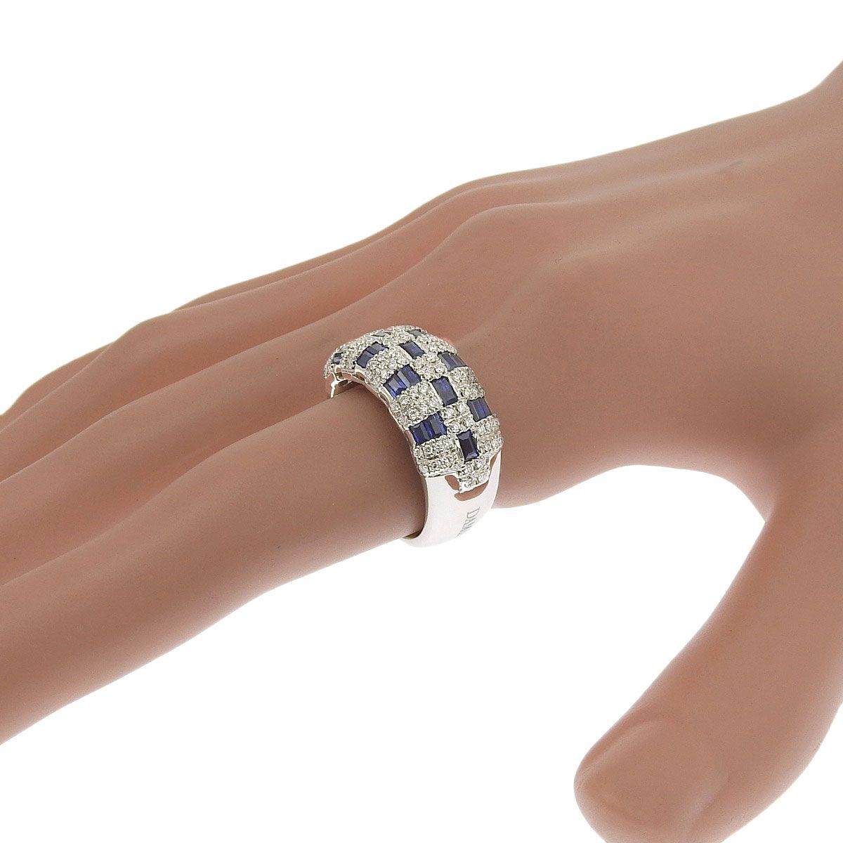 8624) ダミアーニ DAMIANI リング 指輪 K18WG 750WG サファイア 