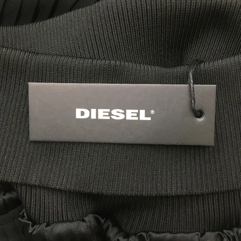 20448】 新古品 DIESEL ディーゼル ひざ丈スカート サイズXS ブラック