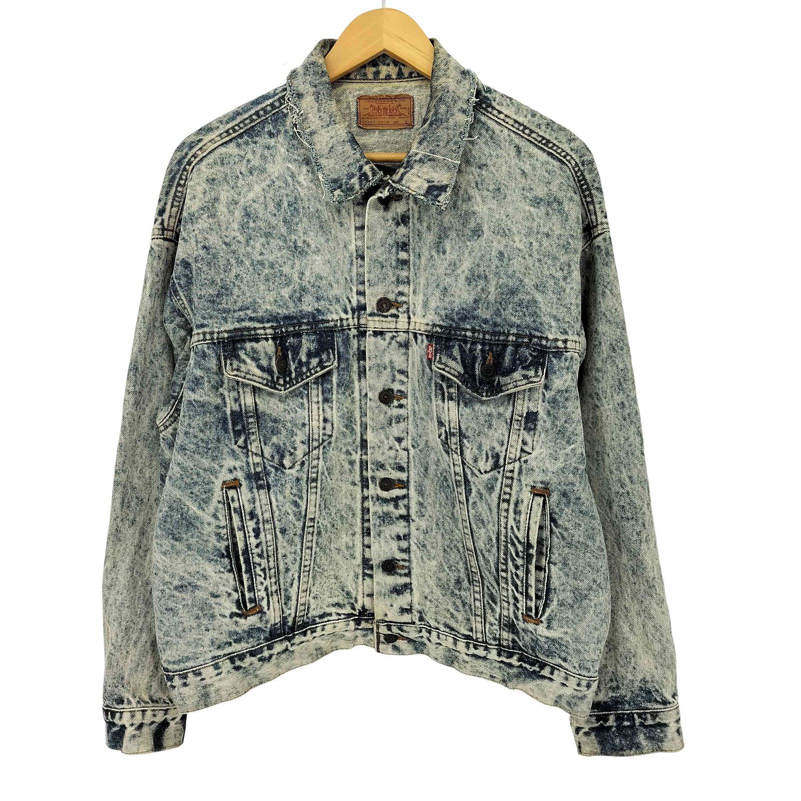 リーバイス Levis 80S USA製 70507-0219 ケミカルウォッシュ ボタン裏 
