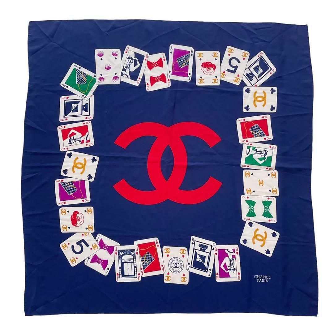 希少 CHANEL vintage スカーフ Rare Vintage Chanel Multicolor Silk Scarf | eBay