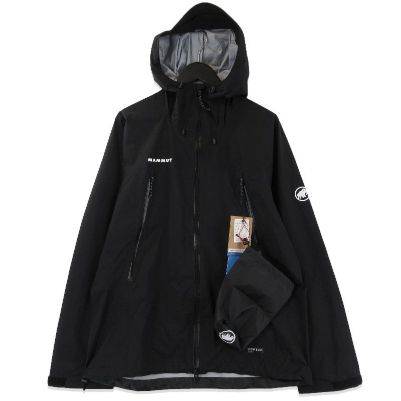 MAMMUT マムート マサオライト HS ジャケット ブラック M MAMMUT マムート マサオ ライトHSフーディッドジャケット【od