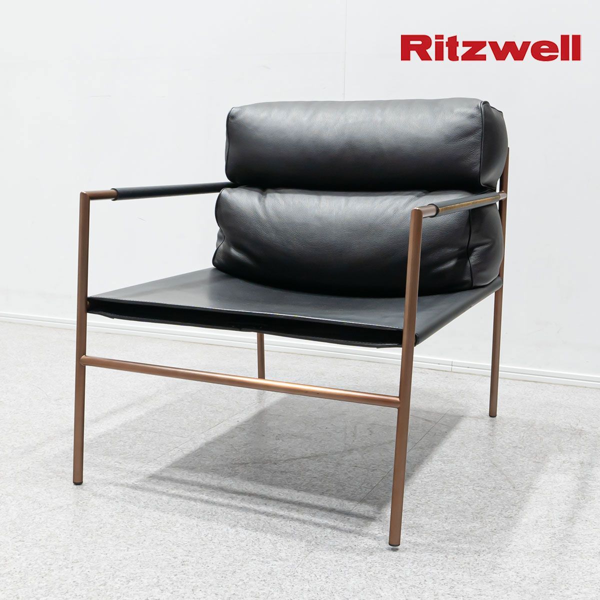 【展示品】Ritzwell リッツウェル IBIZA FORTE Easy Chair イビサフォルテイージーチェア チェア レザー カマハラジュン  定価56万