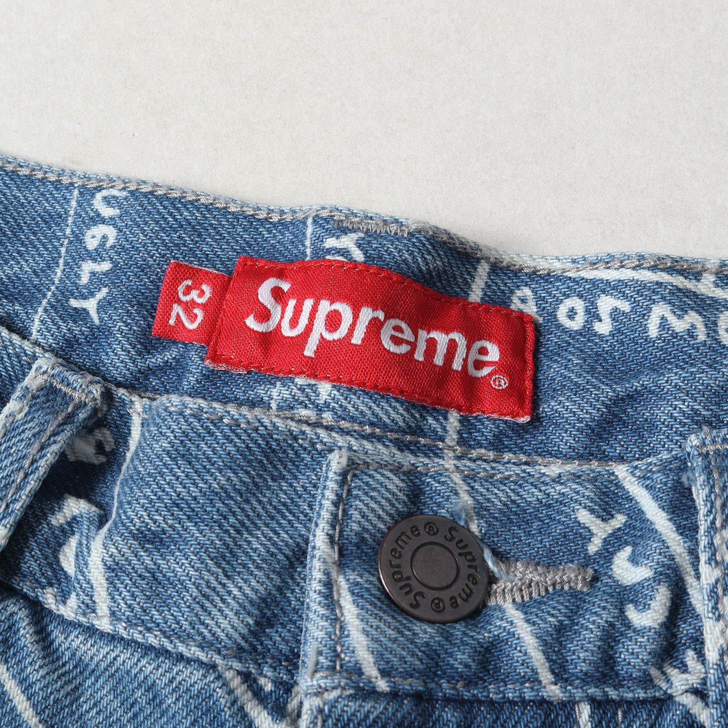 美品 Supreme シュプリーム パンツ サイズ:32 ゴンズマップ柄 ペインター デニムパンツ Gonz Map Denim Painter  Pant 19SS ウォッシュドブルー ボトムス ジーンズ ジーパン - メルカリ