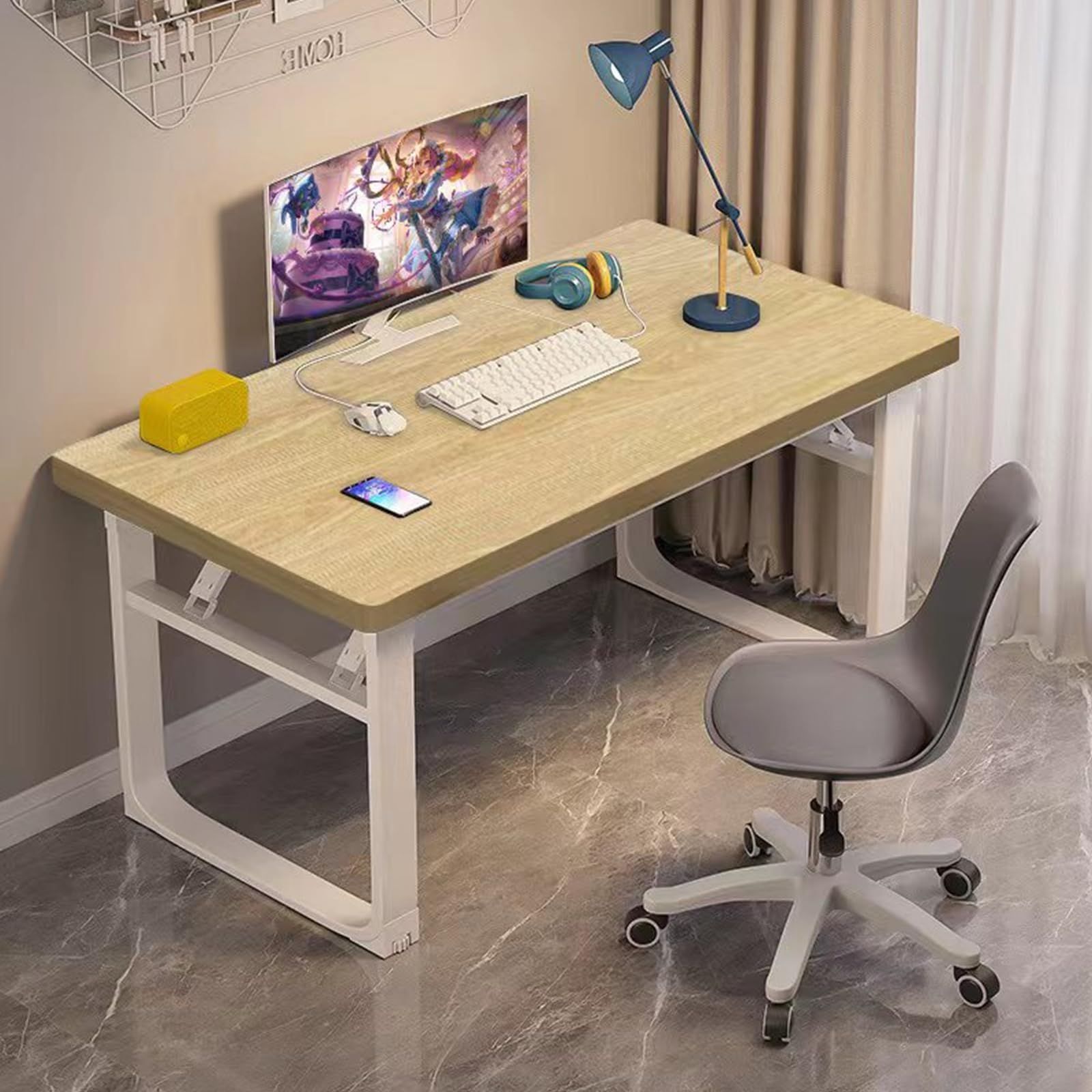 新品折りたたみデスク作業台机テレワーク在宅パソコンプリンター