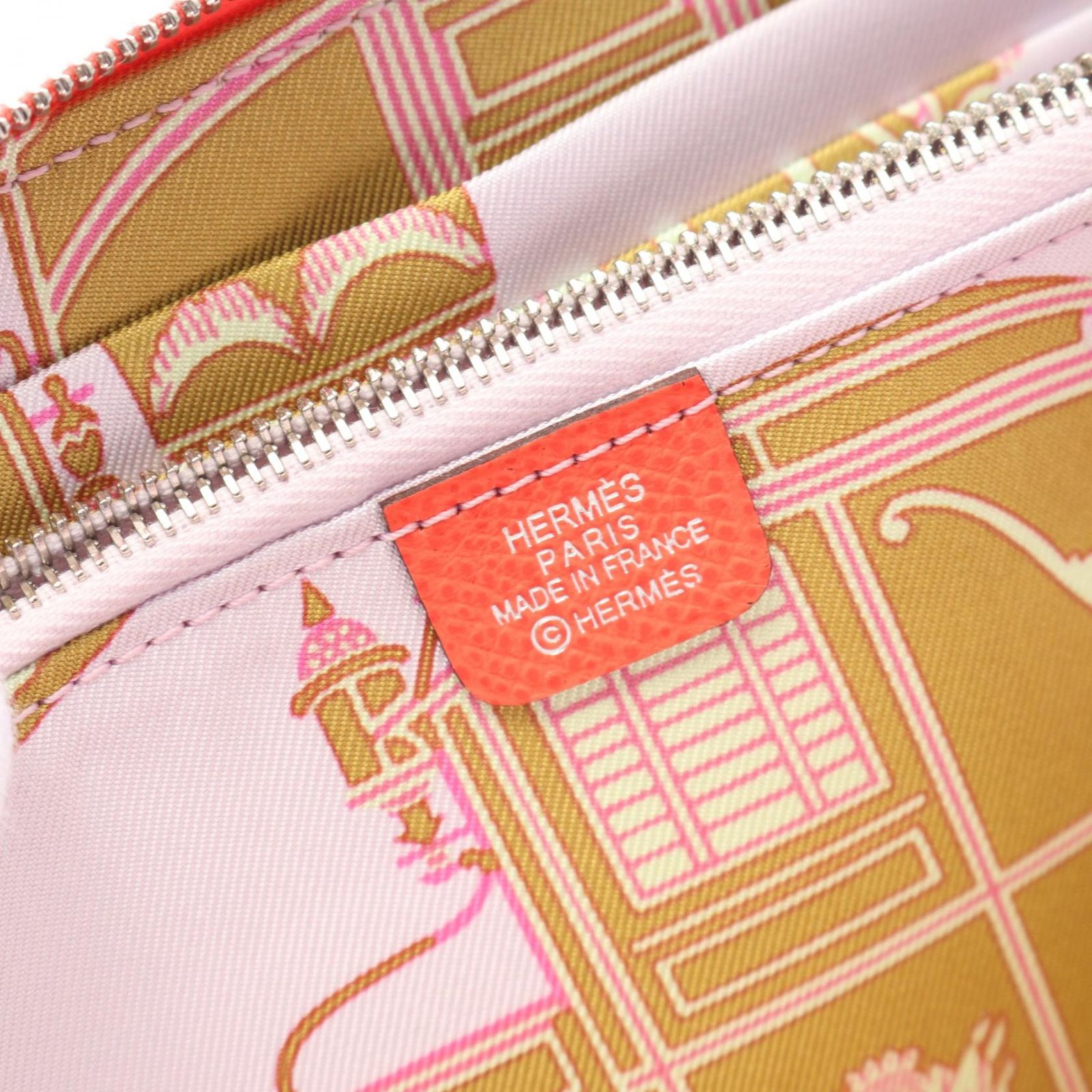 エルメス HERMES ラウンド長財布 アザップロング シルクイン ローズ