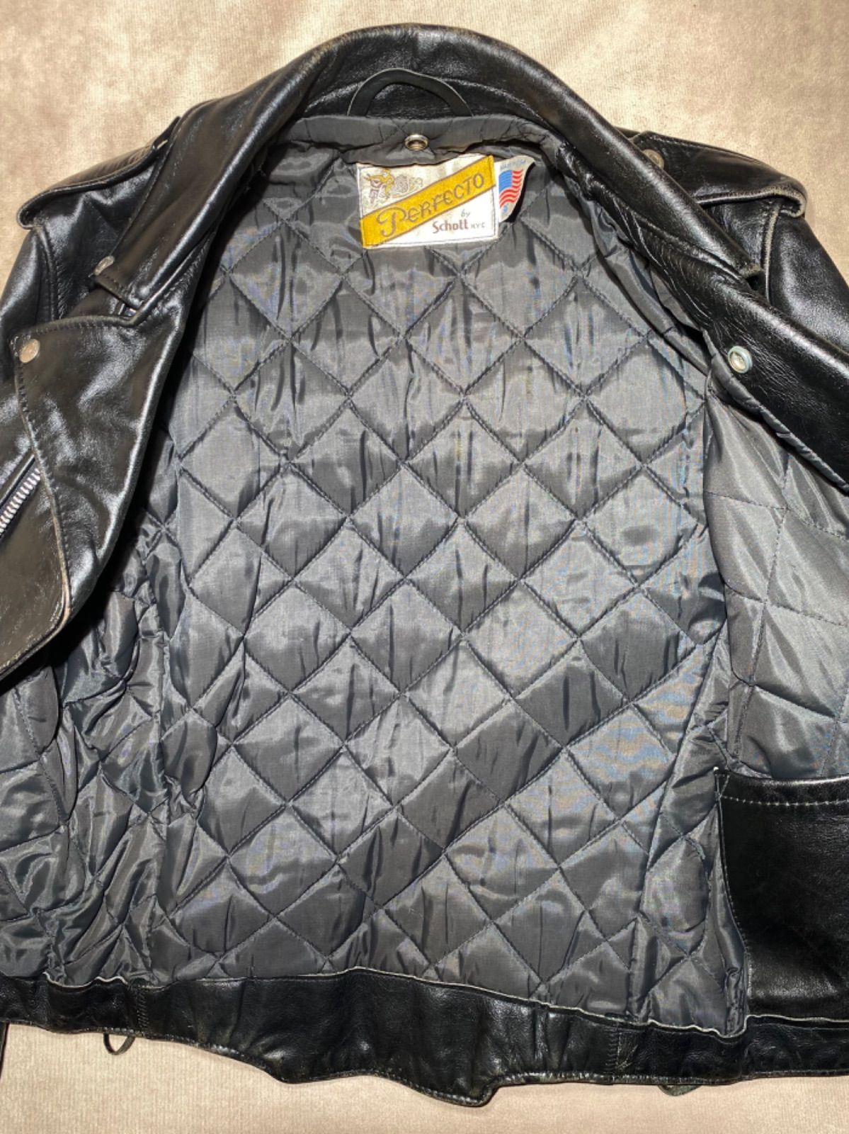 1980s Schott サイド レースアップ ダブル ライダース 36