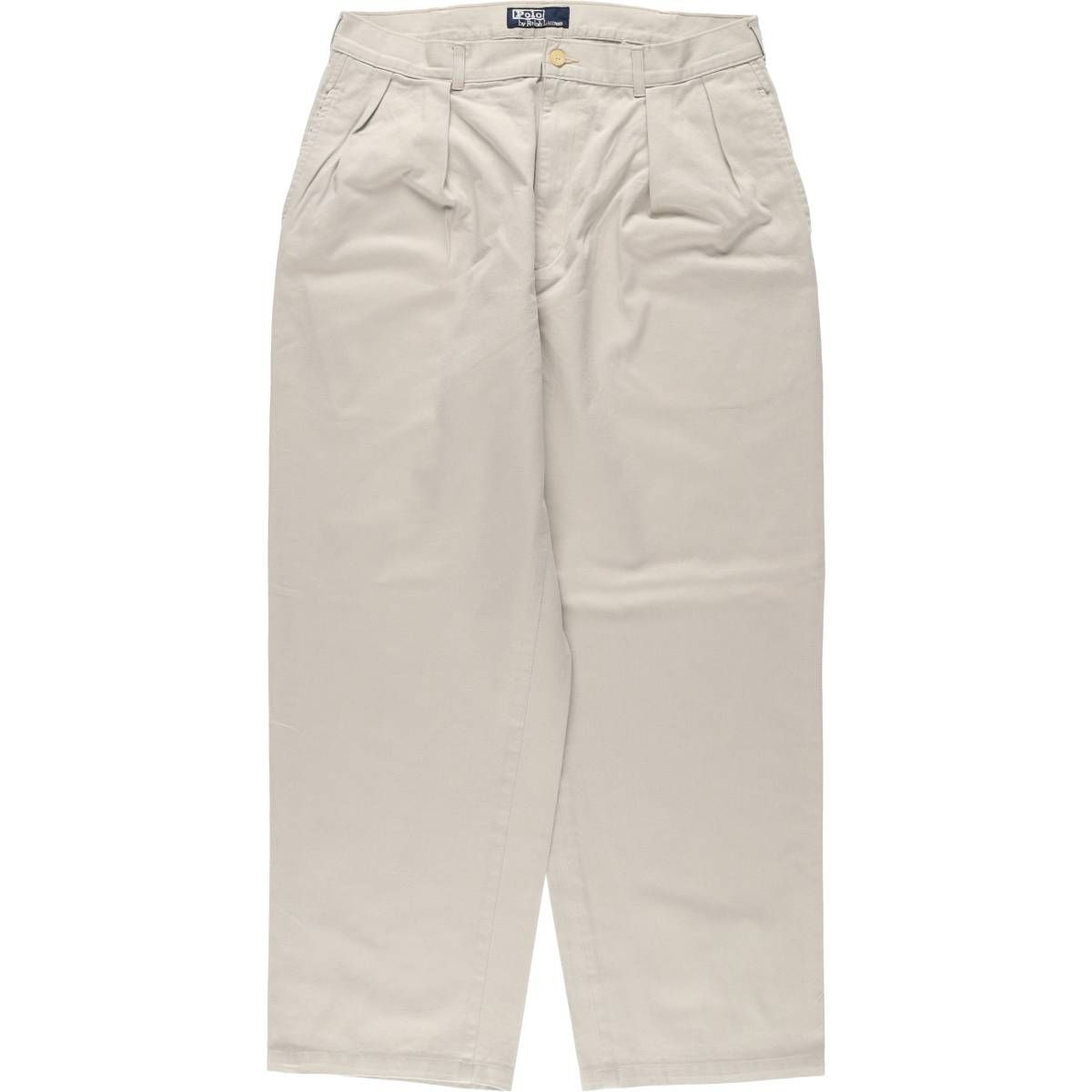 古着 ラルフローレン Ralph Lauren POLO by Ralph Lauren ツータック チノパンツ メンズw33相当/eaa524817