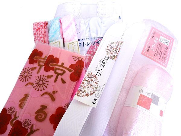 着物美人 み 着物スリップ 肌襦袢 肌着 S 足袋 帯板 帯枕 伊達締め 腰紐 衿芯 留袖 訪問着 附下 色無地 着物 和装小物 和服用インナー 着付け小物 10点セット m328710