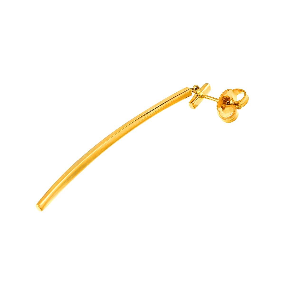 ティファニー TIFFANY&Co. Tバー ピアス K18 YG イエローゴールド 750 