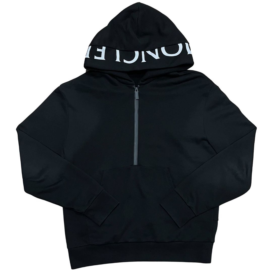 MONCLER|モンクレール |L |ブラック |ハーフロゴパーカー